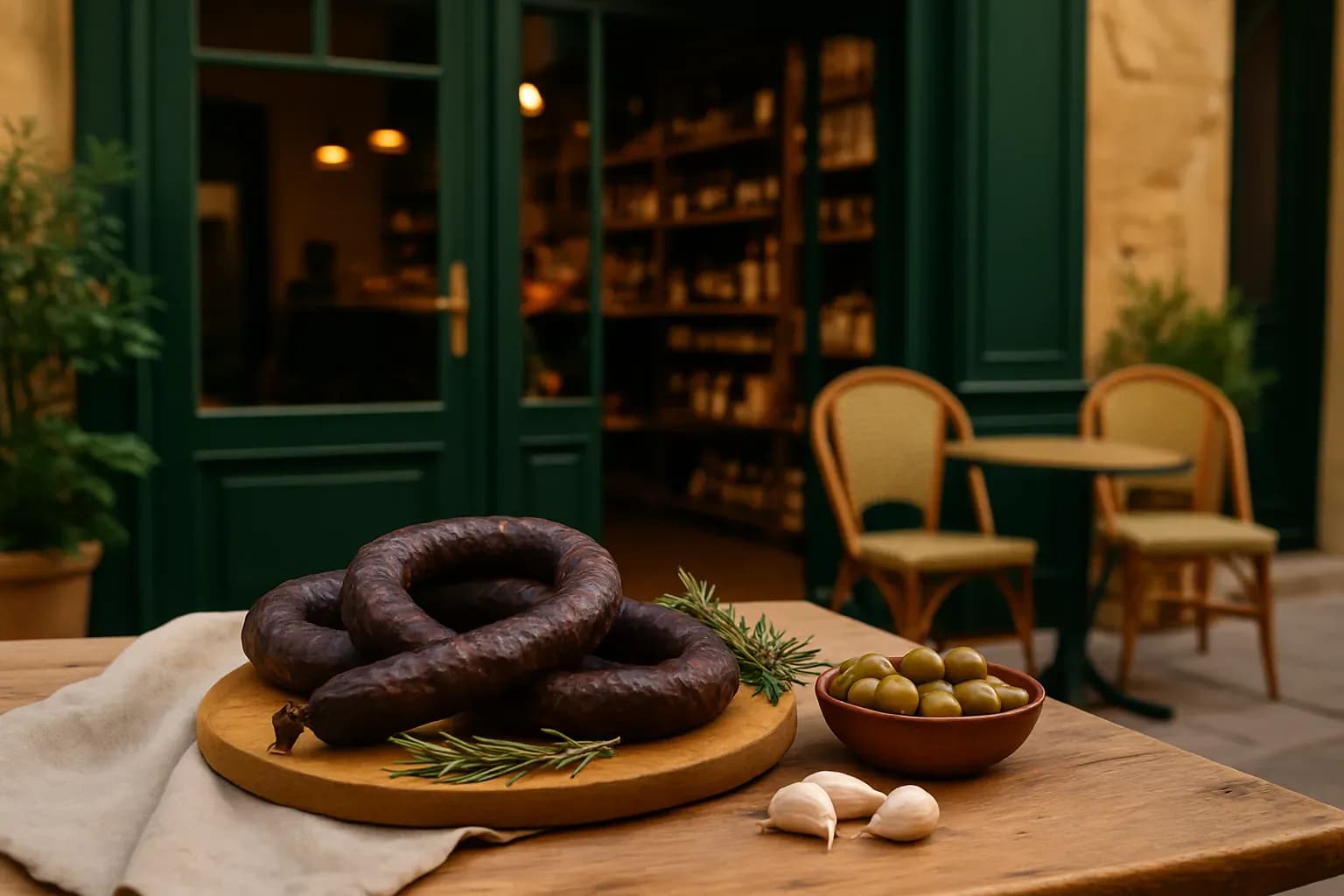 Illustration éditoriale : qu’est-ce que le figatelli, la saucisse corse au foie de porc fumée au châtaignier.